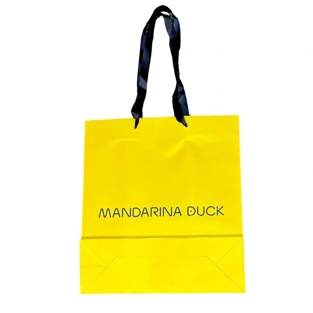 Mandarina Duck Yellow Paper Shopping Bag